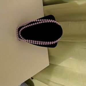 Vintage beaded necklace-lilac